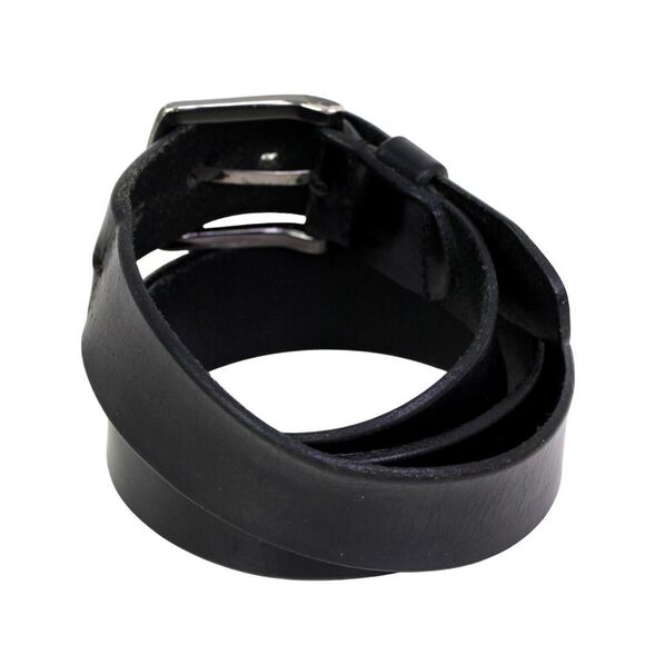 Levi's SADDLE BLACK GENUINE LEATHER 1 3/8"Wd DRESS CASUAL MEN'S BELT Sz 38 (72D - Picture 4 of 15